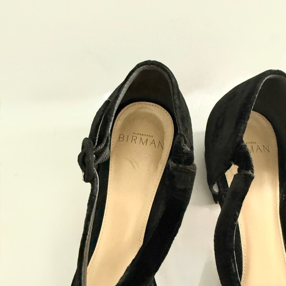 Alexandre Birman Florence Velvet Pump Strappy Kitten Heel Preppy Classic Size 37 - Picture 7 of 8